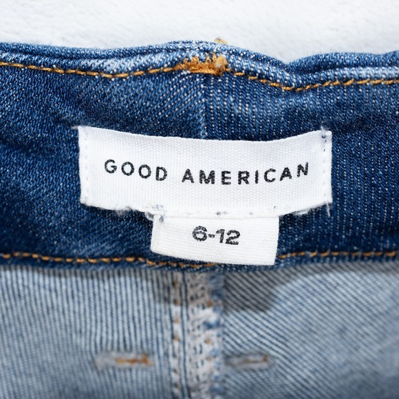 Good American Women's Skinny Jeans - Dark Blue 6-12 - Picture 2 of 11
